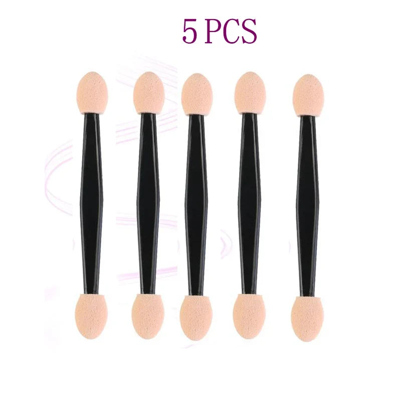 Set of 5/30/50/100PCS Blushimmer dual-sided eyeshadow sponge brushes for makeup application and cosmetic use.