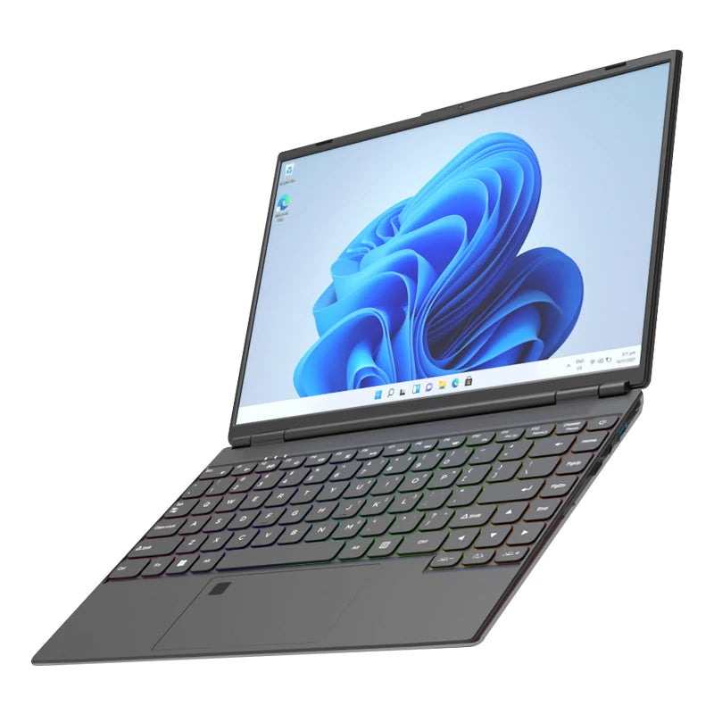 Oem Odm Cheap Sale 14Inch Laptop M2 256Gb 512Gb 1Tb 2Tb Ssd Intel N95 4500Mah Battery Bt 4.2 Black Transparent Business Laptop