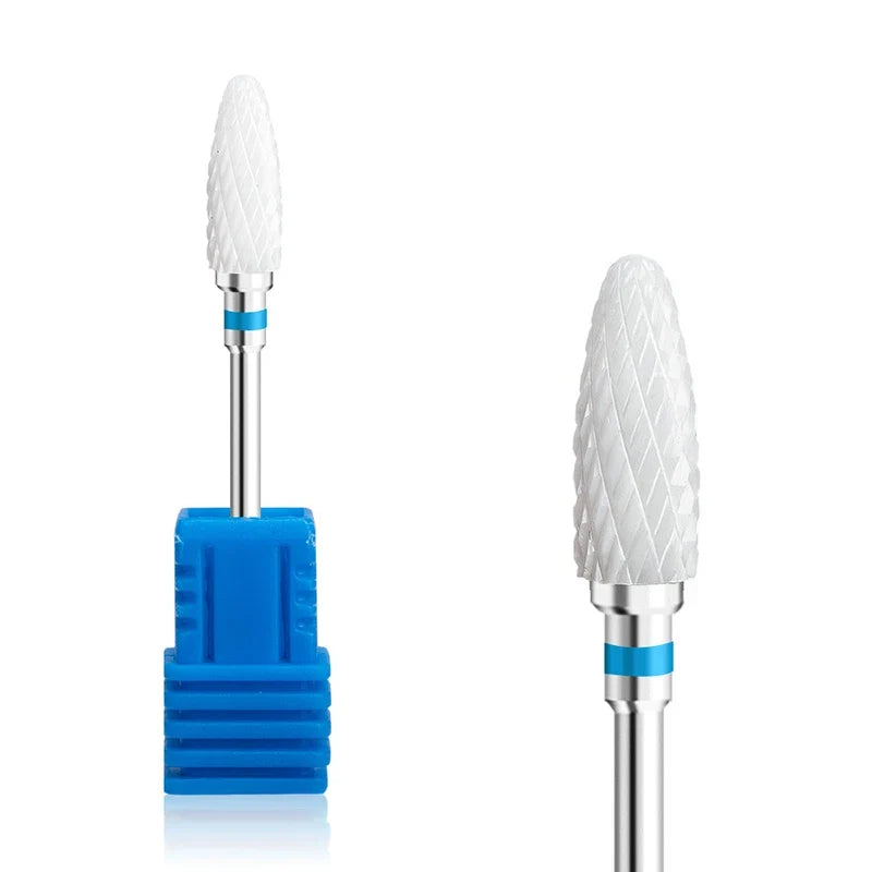 1pcs Ceramic Milling Cutter Nail Drill Bits Electric Manicure Drills Pedicure Mill Bits Machine Files Nail Art accessories Tool