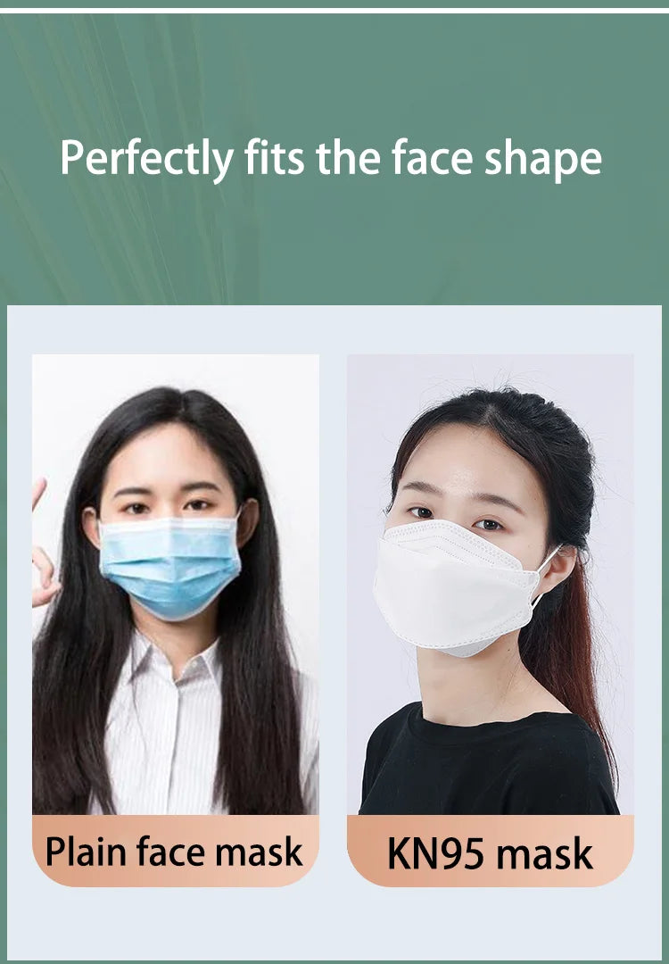 Fish Mask KN95 Mascarillas FPP2 Adult Morandi FFP2mask 4 Layer FFPP2 Approved Face Masks FFP2 Respirator Mouth Cover Masque FFP2