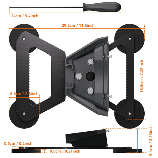 Starlink Mini Accessories Starlink Satellite Mini Car Mount Portable Starlink Roof Magnetic Bracket