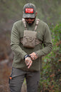 Dark olive Draper Henley long sleeve shirt by Off The Grid Surplus, featuring a comfortable fit and classic Henley design.