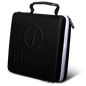 iReliev hard protective carry case for wireless TENS EMS device, durable accessory with transparent design.