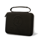 Hard protective carrying case for accessories by iReliev, durable black storage solution with secure zipper closure.