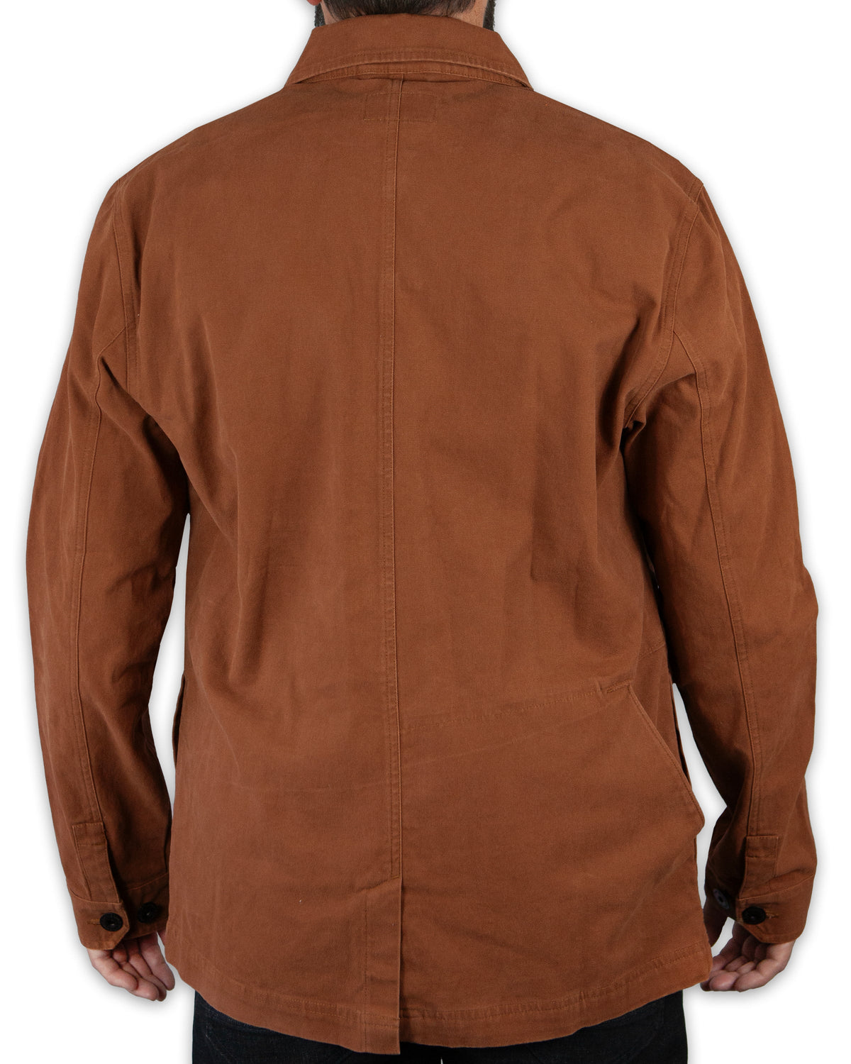 Off The Grid Surplus Heston Chore Coat in tobacco, rugged jacket with durable fabric and classic workwear style.