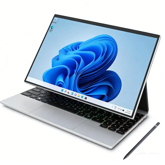 Wholesale Brand Office 14 Inch Touch Screen Intel N95 16G 32GB 2 in 1 Yoga Portable Tablet Laptop  Face ID Unlock Metal Notebook