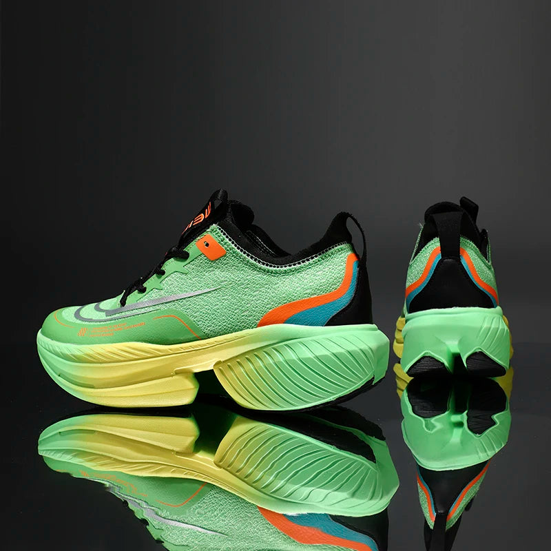 Men's Women's Road Running Shoes Jogging Sneakers Track Running Running Minimal Canvas Air Mesh Height Increasing Platform