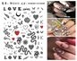 Nail Sticker Snake  Dragon Butterfly Black Multicolor Decals Nail Art Tattoo Slider Water Transfer Letter Nails Art Decoration