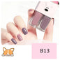 Blushimmer 2-in-1 candy color water-based nail polish with quick-dry, waterproof, and long-lasting finish on nails.