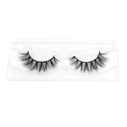 Blushimmer LEHUAMAO 5D Mink Eyelashes with wispy, cross design, fluffy natural look, handmade false lashes for makeup extension.