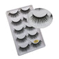 5 Pairs Multipack 3D Mink Lashes False Eyelashes Handmade Wispy Fluffy Long Lashes Natural Eye Makeup Tools Eye Lashes G806