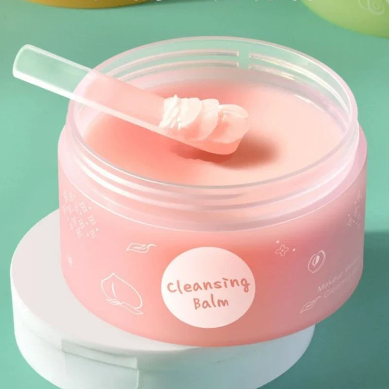Blushimmer vegetable oil peach makeup remover cleansing ice cream with gentle texture and no tightness in a jar