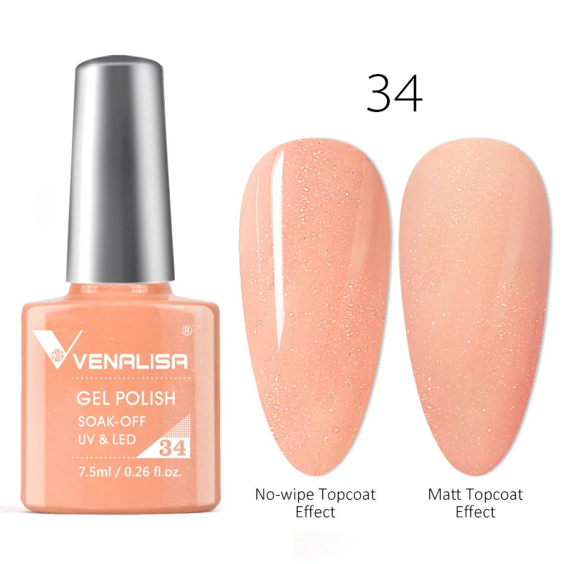 Blushimmer luxury color gel nail polish in vibrant shade, UV LED soak-off long-lasting gel lacquer, glossy finish.