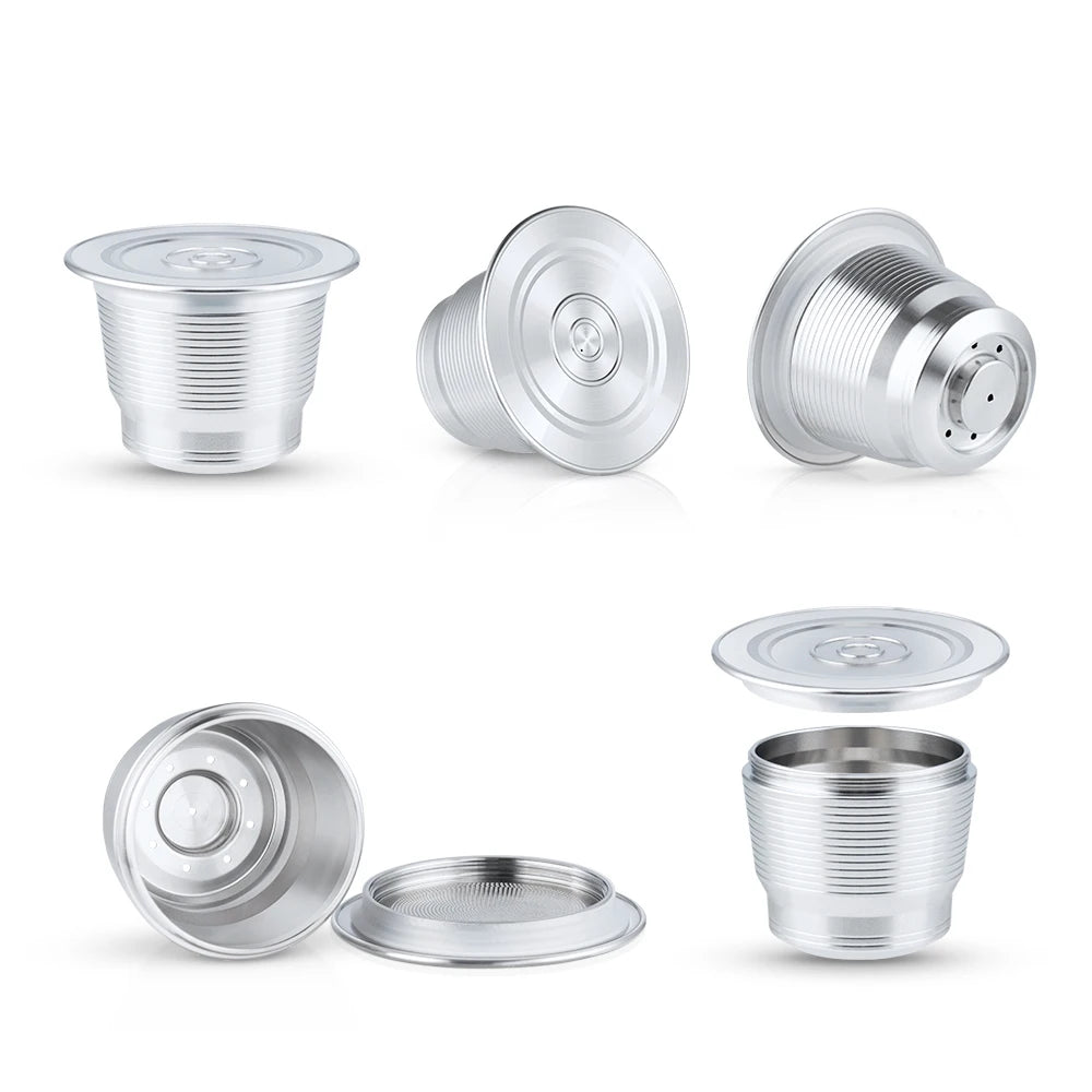 New icafilas for Nespresso Coffee Capsule Reusable Espresso Steel Coffee Pod Filters for Mini C30 D30 & Pixie Coffee Maker
