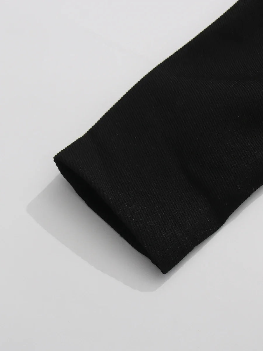 TWOTWINSTYLE Chic Splicing Personalized Zippers Trench Women Breathable Lapel Collar Long Sleeve Loose Coat Fashion