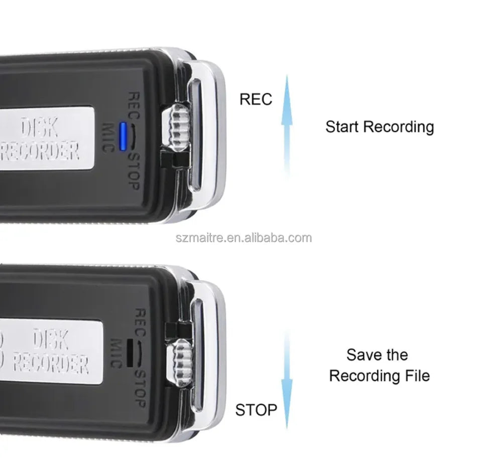 8G USB Voice Sound Recorder 3-6h Recording Duration MP3 Voice Sound Recorder Built in Rechargeiable Battery Voice Recorder USB