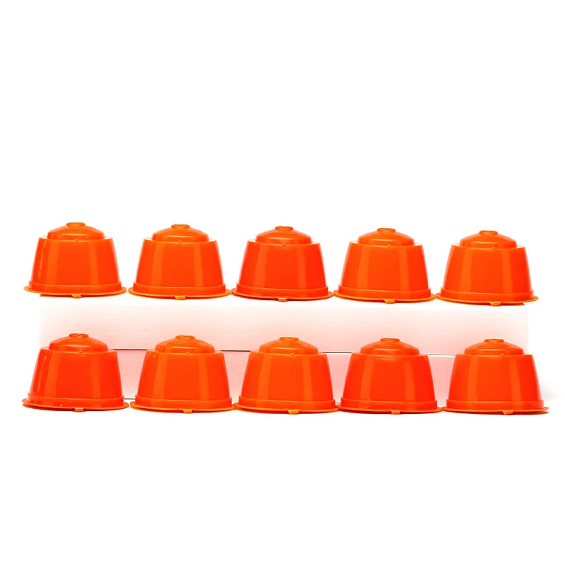 10PCS Refillable Capsules for Nescafe DOLCE GUSTO Coffee Capsules Reusable Filter with Spoon Brush Coffee Pods High Quality