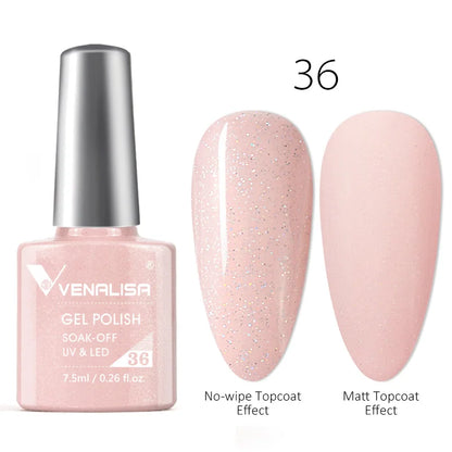 Blushimmer luxury color nail gel in vibrant shade, soak-off UV LED gel polish for long-lasting, professional manicure.