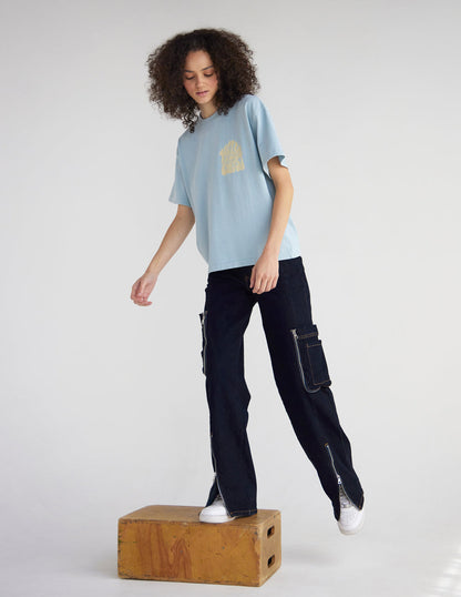 Elevated Faith Holy Ghost Heavyweight T-Shirt featuring bold graphic design on a comfortable black cotton tee