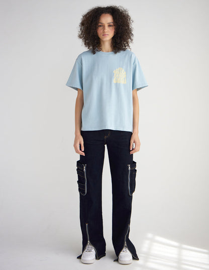 Black Holy Ghost Heavyweight T-Shirt by Elevated Faith featuring bold religious graphic and comfortable cotton fabric.