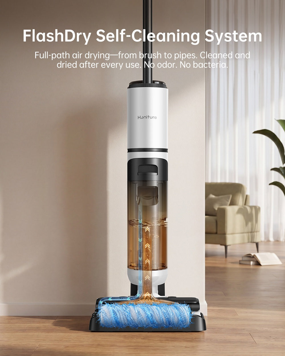Honiture M7 Ultimate pet home cleaning bundle with wet-dry vacuum cleaner featuring a self-cleaning system and versatile cleaning tools.