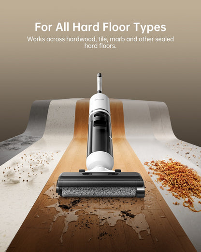 Honiture M7 Ultimate Pet Home Cleaning Bundle with multi-surface wet-dry vacuum cleaner, showing the versatile device in action.