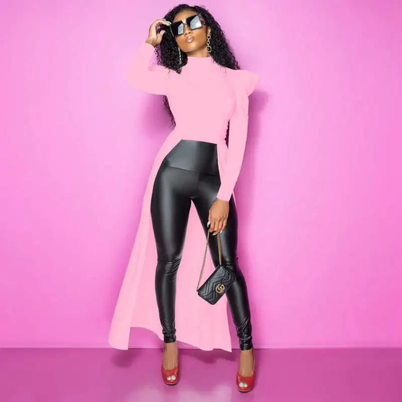 Casual Solid Color Pleated Loose Long Sleeve Sweater