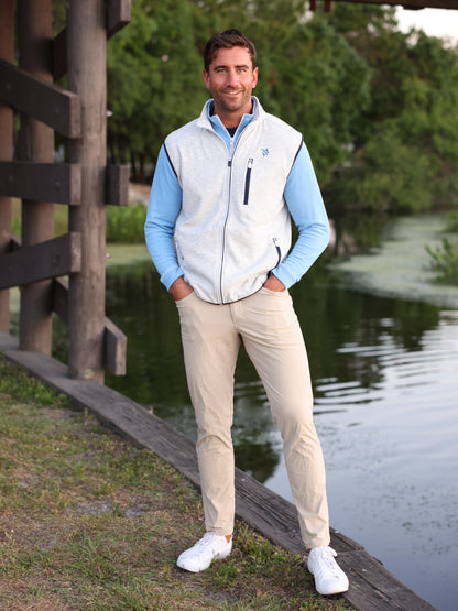 White Water Life Seaport Pants shown in a relaxed fit with adjustable drawstring waist and cargo pockets.