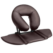 EBANKU Massage Table Face Cradle Cushion Face Cradle Down Tabletop Massage Kit Adjustable Massage Table Headrest Face Pillow with Platform for Massage Chair SPA Bed (Brown)