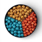Junior Snacks Company holiday 2-gallon tins filled with assorted snack treats, festive packaging and colorful designs.