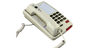 MedPat Solutions D520U landline phone with full features, left side view showing USB-A and USB-C charging ports.