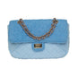 Small Shoreline Flap in two-tone blue by BEACH HAUS, featuring stylish design and fabric details.