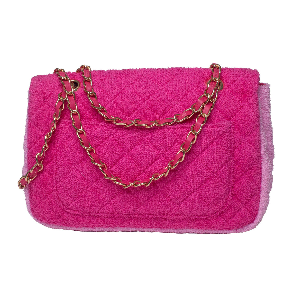 Small Shoreline Flap in two-tone pink by BEACH HAUS featuring a stylish, casual accessory with a flap design.