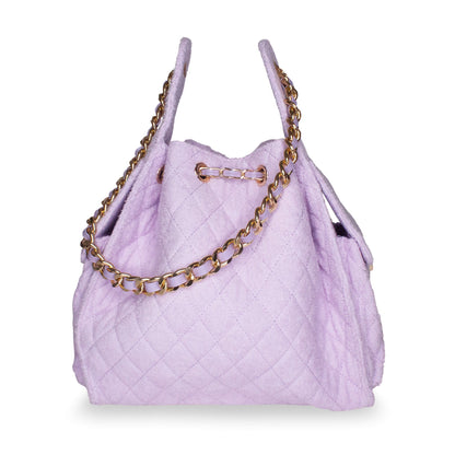 Medium Bayshore Bucket in Lilac by BEACH HAUS, featuring a vibrant lilac color and sturdy design for beach or outdoor use.
