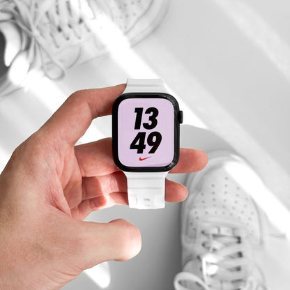Robust sport band in black with adjustable strap, designed for fitness tracking and active wear.