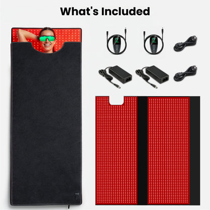 iReliev FullGlow™ 360 full body red light and near infrared therapy bag with multiple panels for full-body red light therapy treatment