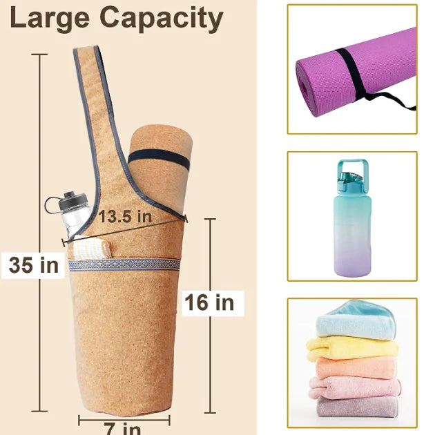 Cork Yoga Backpack for Eco-Friendly Practice