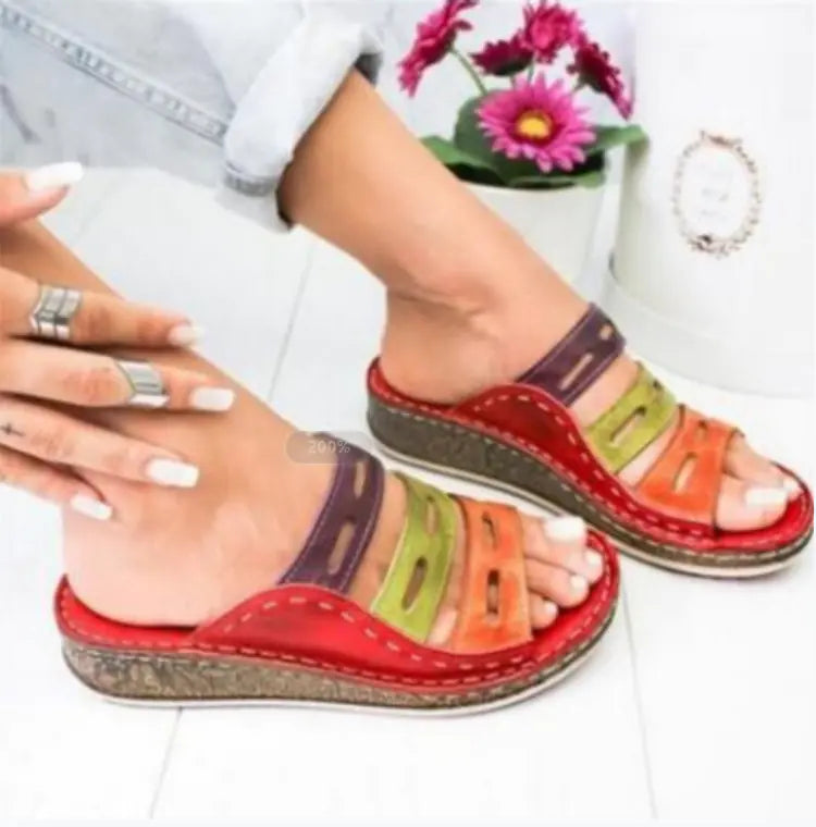 Fashion Casual Set of Women's Sandals and Slippers