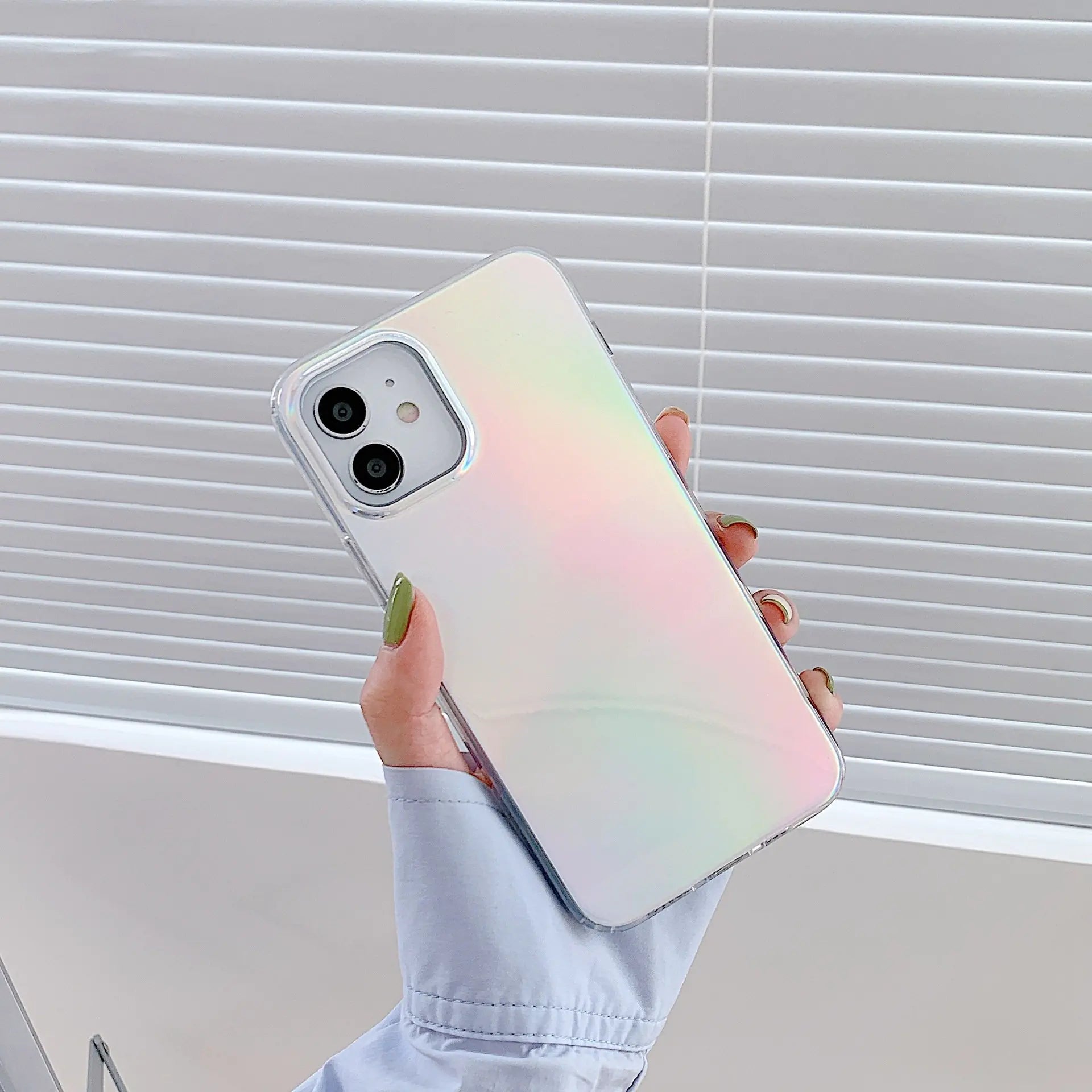 Gradient Aurora Laser Colorful Soft Shell Phone Case