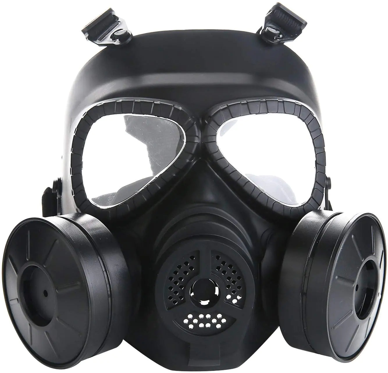 Sutekus M04 Airsoft Mask Full Face Skull CS Mask with Fan (2 Fans)