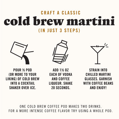 Java House Cold Brew Espresso Martini Mix in a bottle, ready for making flavorful espresso martinis at home.