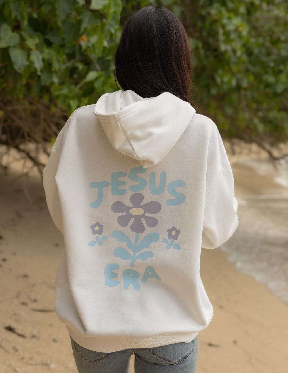 Unisex hoodie by Elevated Faith featuring Jesus Era design, with a comfortable fit and detailed religious artwork on front.