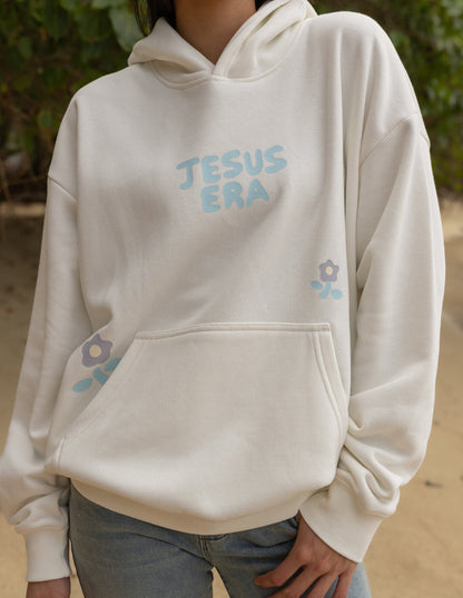 Unisex Jesus Era hoodie by Elevated Faith featuring a religious design, casual fit, and comfortable fabric.