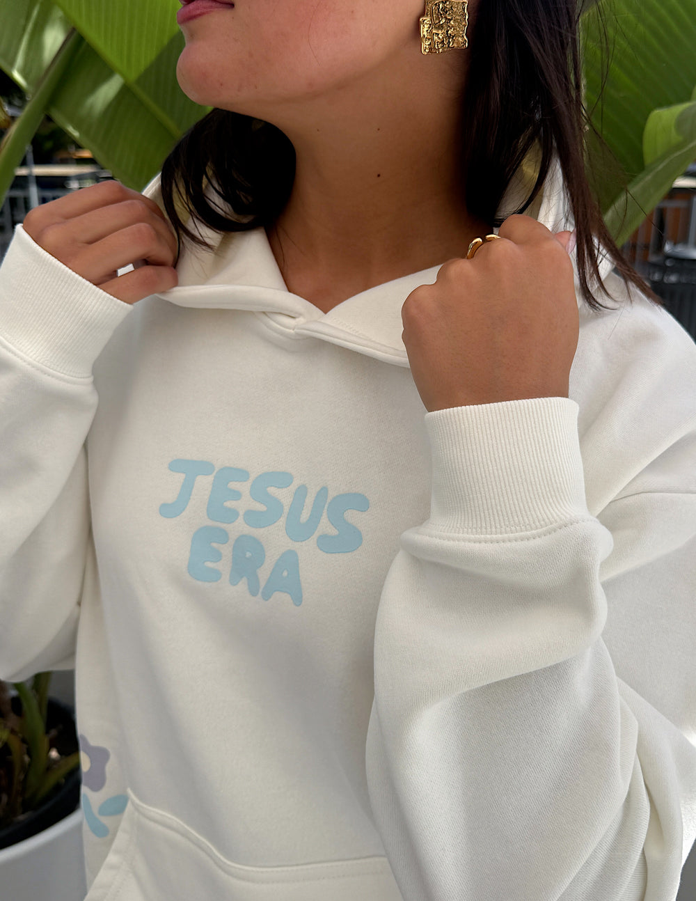 Unisex hoodie by Elevated Faith featuring a Jesus-era design, soft fabric, and comfortable fit in a casual style.