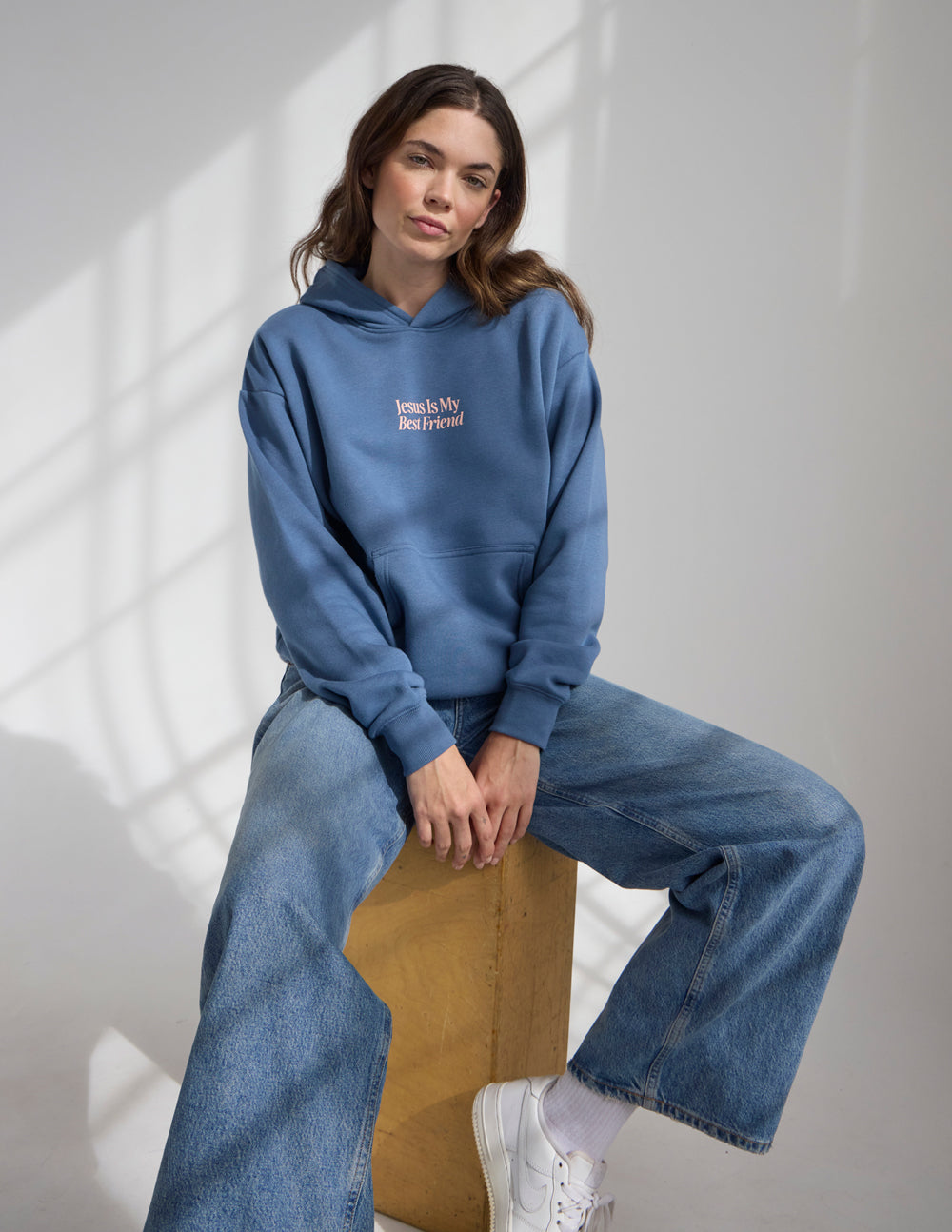 Unisex hoodie featuring Jesus Is My Best Friend design by Elevated Faith, casual apparel with a faith-inspired graphic.