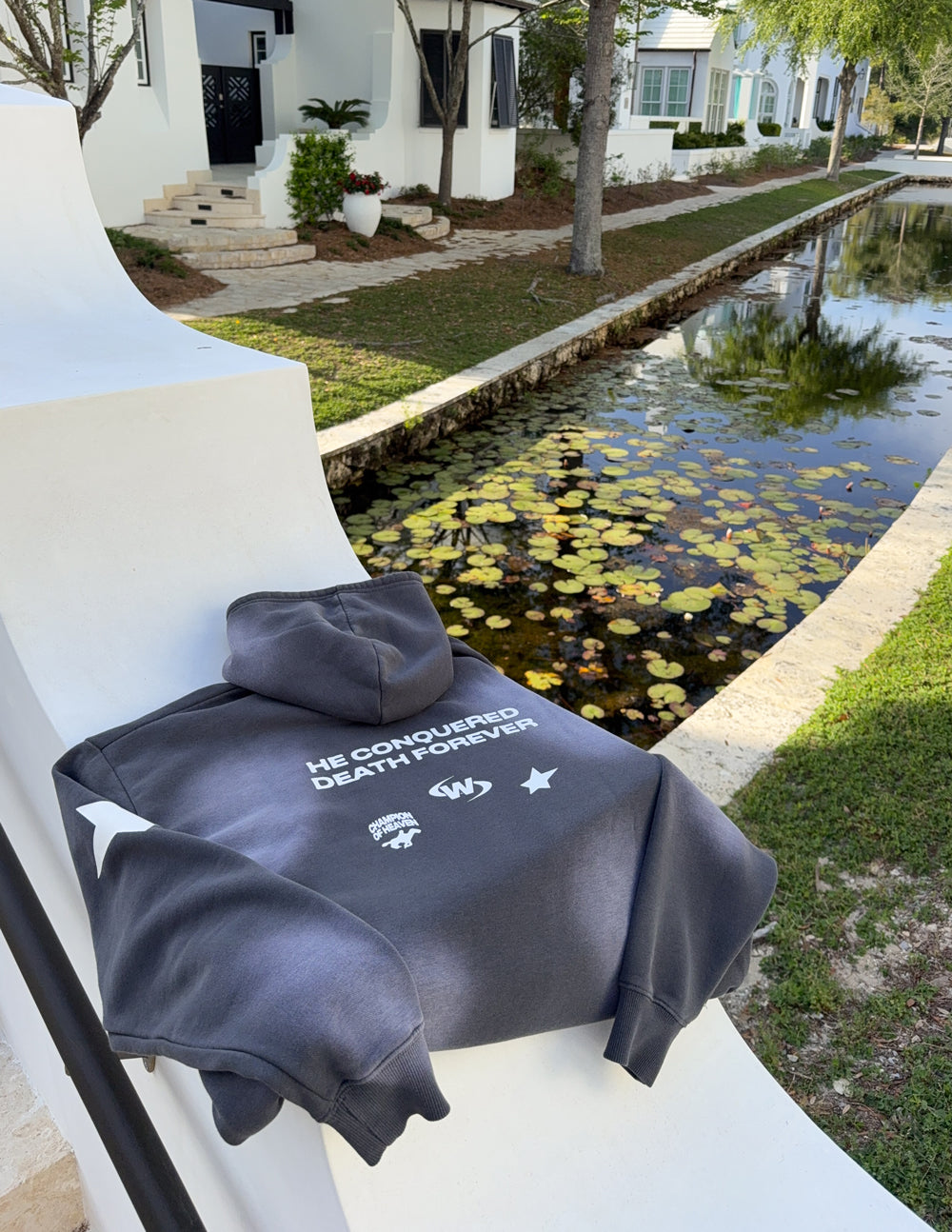 Unisex hoodie by Elevated Faith with Jesus Wins graphic design, soft fabric, and comfortable fit in a casual style.