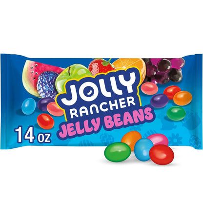 Jolly Rancher Original Fruit Flavored Jelly Beans Candy in a 14 oz bag, colorful Easter candy from Candy In Bulk.