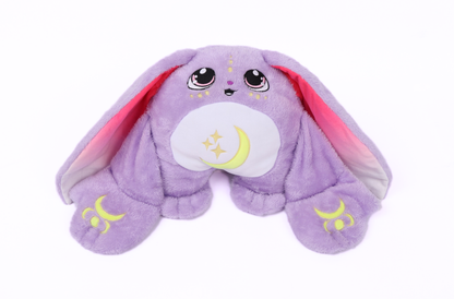 Moon Pals Opal Jr. 2.5lb Hugger Plush toy featuring a soft, cuddly plush design in vibrant colors.