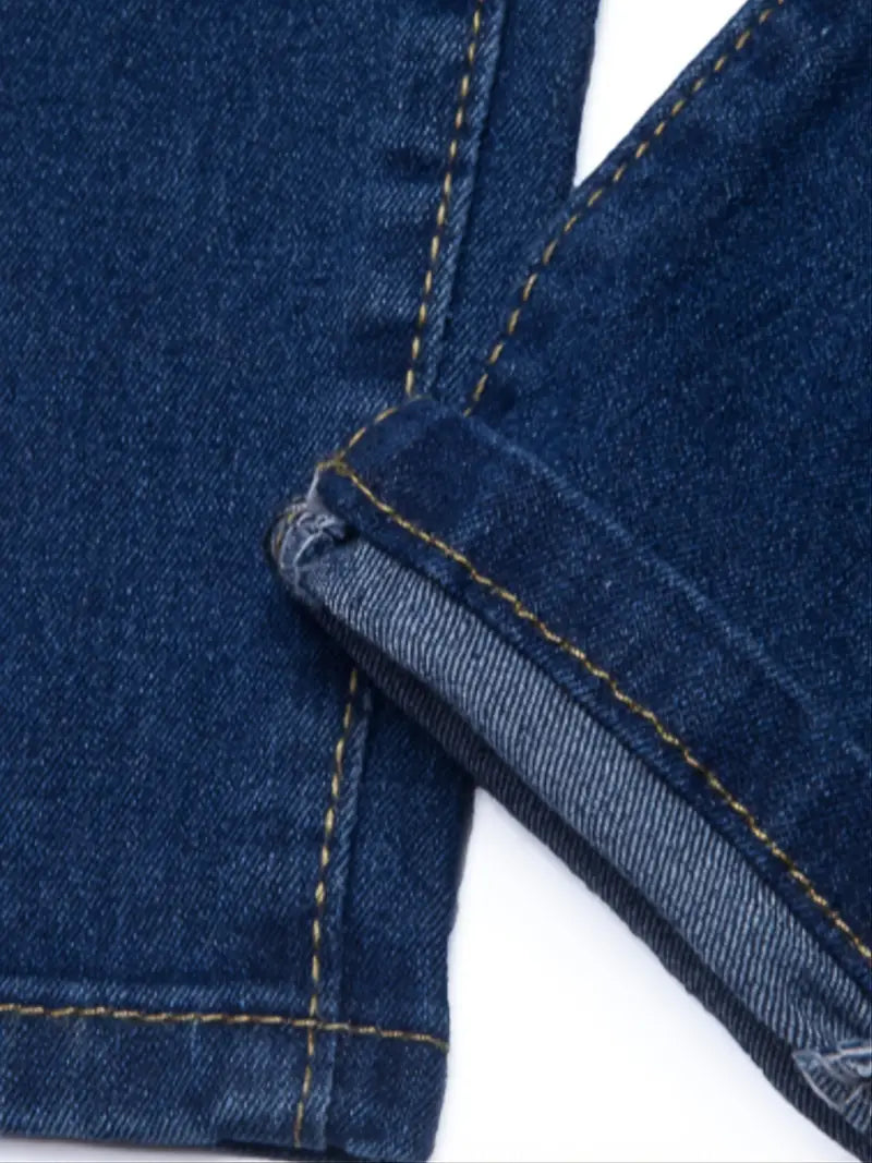 Women's Ripped Washed Blue Skinny Denim Trousers