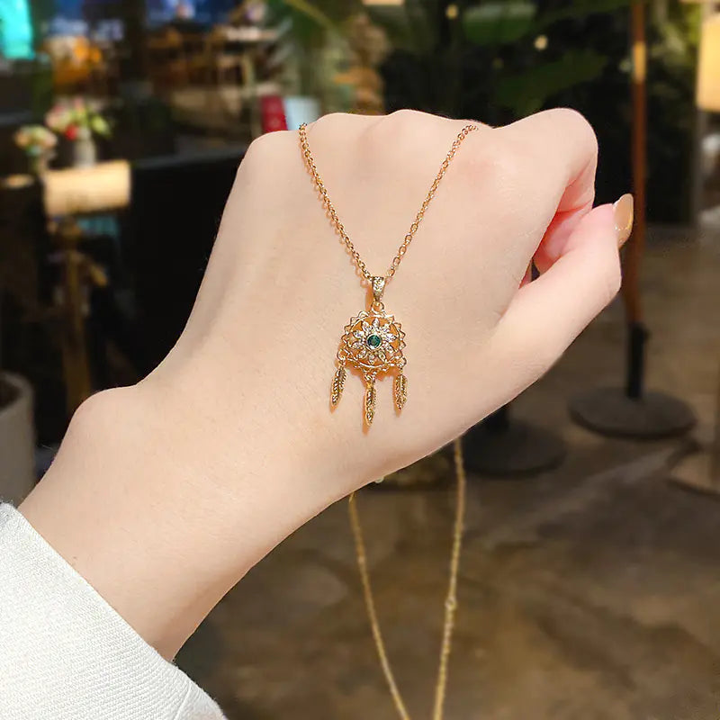 Minimalist Titanium Steel Pearl Heart Pendant Necklace